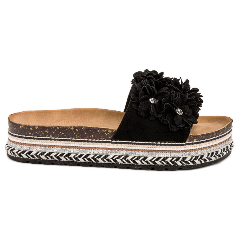 Sergio Todzi Zapatillas Con Flores negro Sergio Todzi Zapatillas Con Flores negro