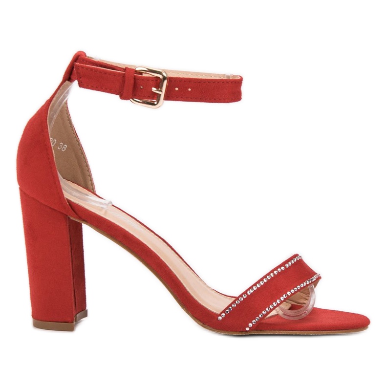 Abloom Sandalias con cristales rojo Abloom Sandalias con cristales rojo