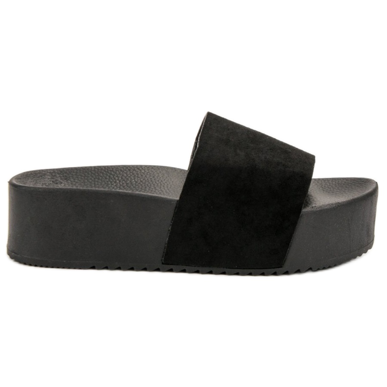 Ideal Shoes Zapatillas en la plataforma negro