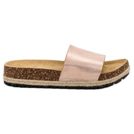 Sergio Todzi Pantuflas cómodas para mujer rosa