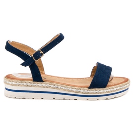 EXQUILY Sandalias azul marino