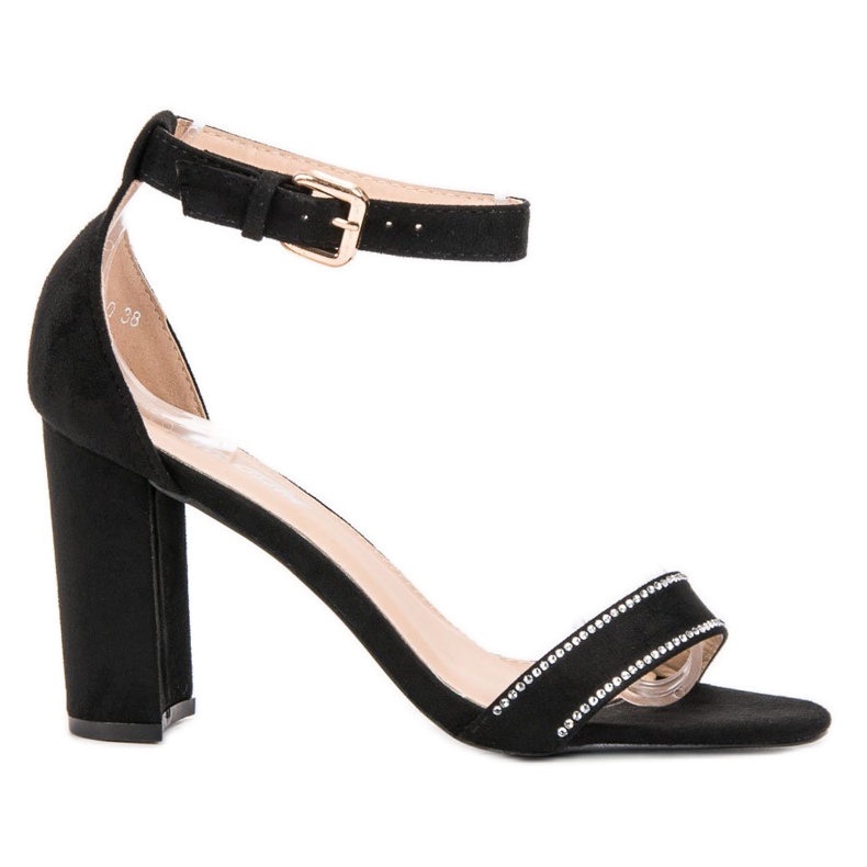 Abloom Sandalias con cristales negro Abloom Sandalias con cristales negro