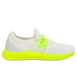 B-6851 Calzado deportivo amarillo, blanco y amarillo B-6851 Calzado deportivo amarillo, blanco y amarillo