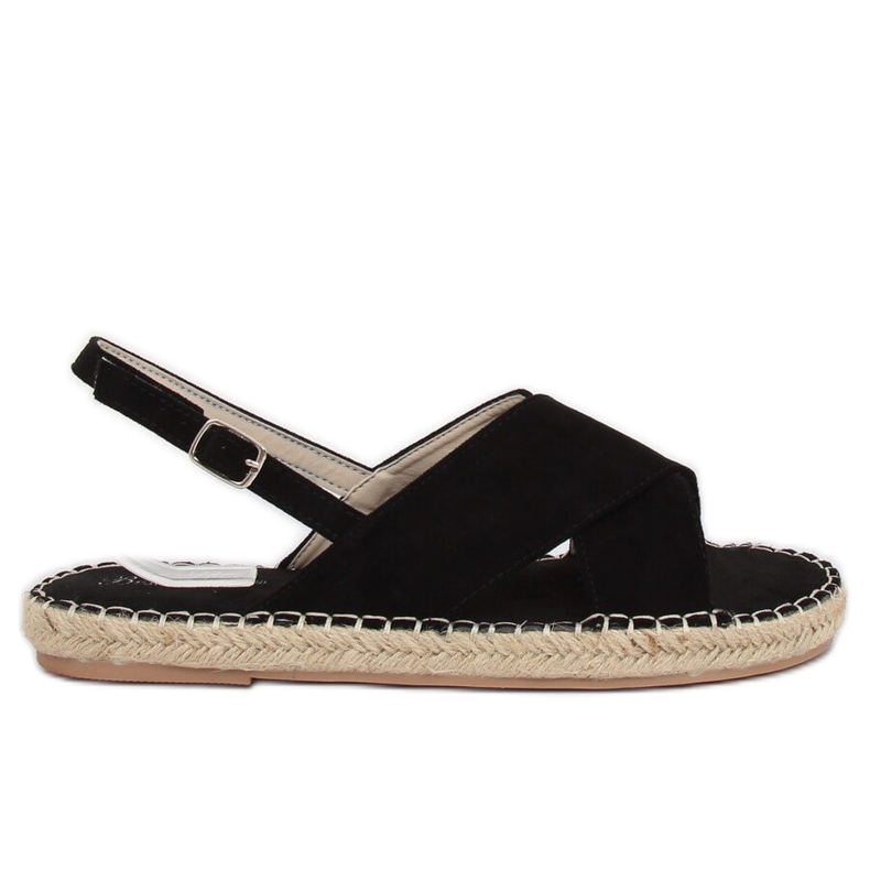 Sandalias alpargatas negras YJ-2M12 Black negro