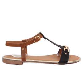 Sandalias negras de mujer 127-97 Negro marrón