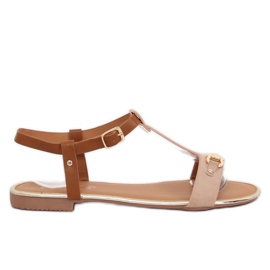 Sandalias rosa mujer 127-97 rosa marrón