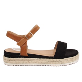 Sandalias alpargatas negras Y-8224 Black negro