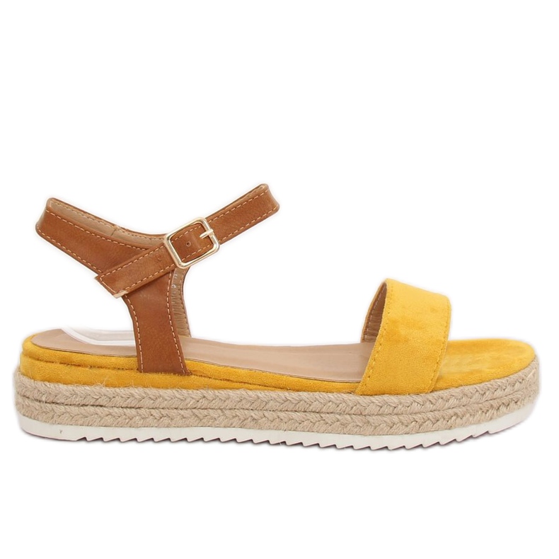 Sandalias alpargatas amarillas Y-8224 Yellow marrón amarillo