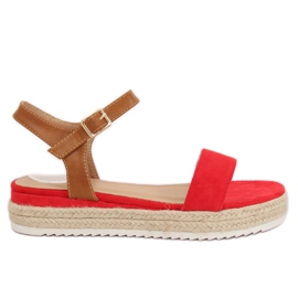 Sandalias alpargatas rojas Y-8224 Rojo marrón