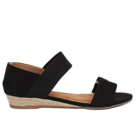 Sandalias alpargatas negras 9R71 Negro