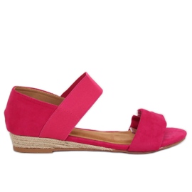 Sandalias alpargatas fucsia 9R71 Rose rosa
