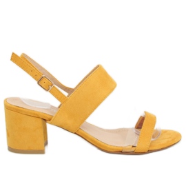 Sandalias de tacón amarillo 660-1 / SA-2 Yellow
