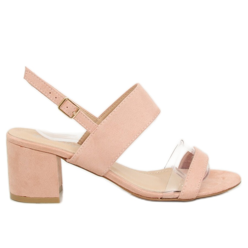 Sandalias de tacón rosa 660-1 / SA-2 Pink rosado