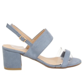 Sandalias de tacón azul 660-1 / SA-2 Blue