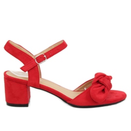 Sandalias rojas de tacón FH-3M22 Red rojo Sandalias rojas de tacón FH-3M22 Red rojo