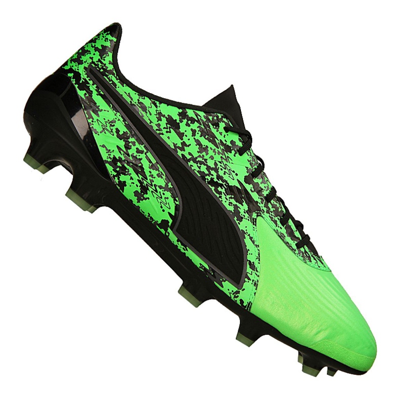 Botas de fútbol Puma One 19.1 Lth Cc FG / AG M 105482-03 multicolor verde