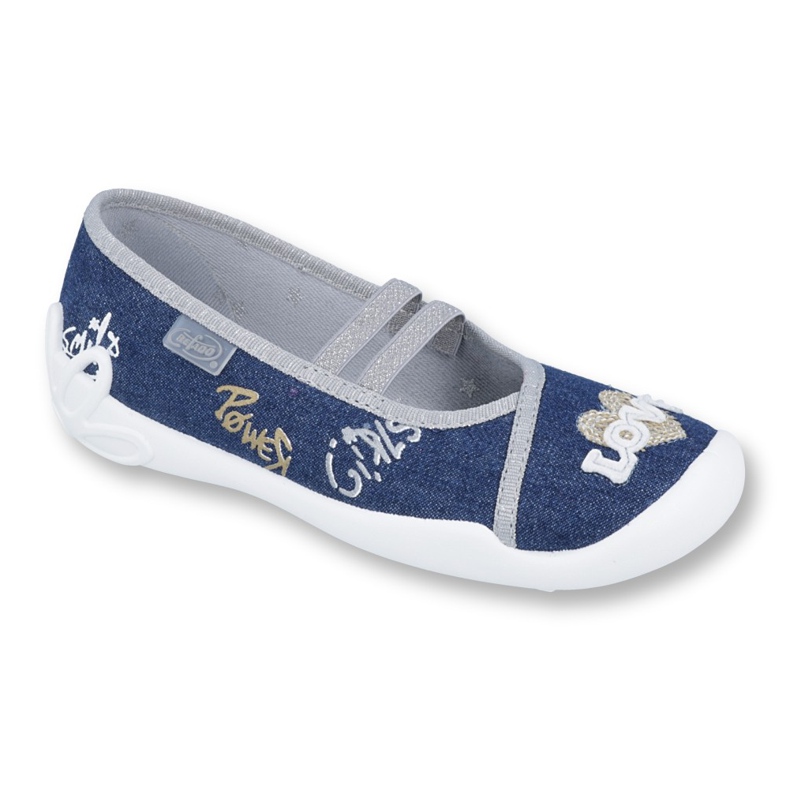 Calzado infantil befado 116Y258 azul gris amarillo