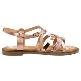Bestelle Sandalias de mujer en oro rosa