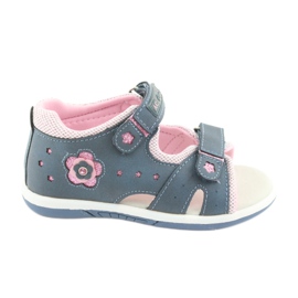 Sandalias de mezclilla para niña American Club DR20 azul rosa