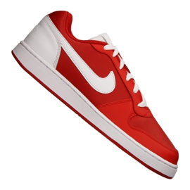 Nike ebernon low 2025 blanco con rojo
