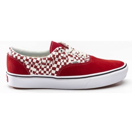 Vans Comfycush Era V9Z Tear Checkerboard Racing Red True White blanco rojo