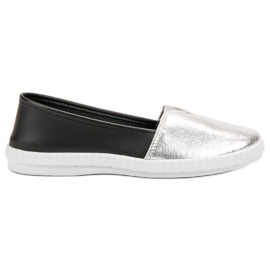 Mckeylor Zapatillas sin cordones de moda negro gris