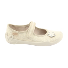 Calzado infantil befado 114X288 beige dorado