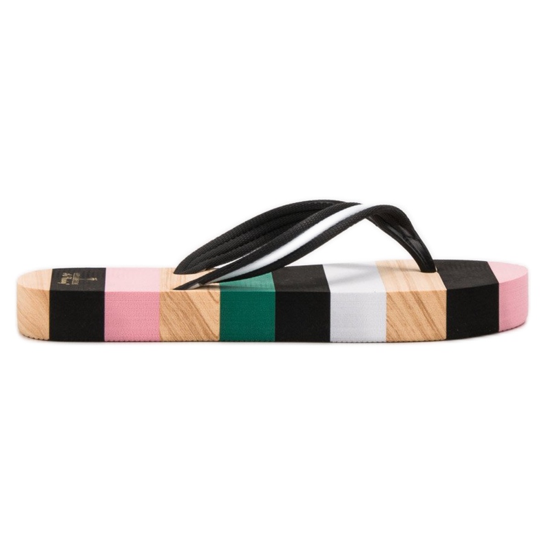 Ax Boxing Chanclas en la plataforma negro multicolor