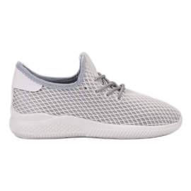 SHELOVET Zapatos deportivos con malla gris