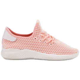 SHELOVET Zapatos deportivos con malla rosado