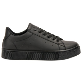 SHELOVET Calzado deportivo con cordones negro