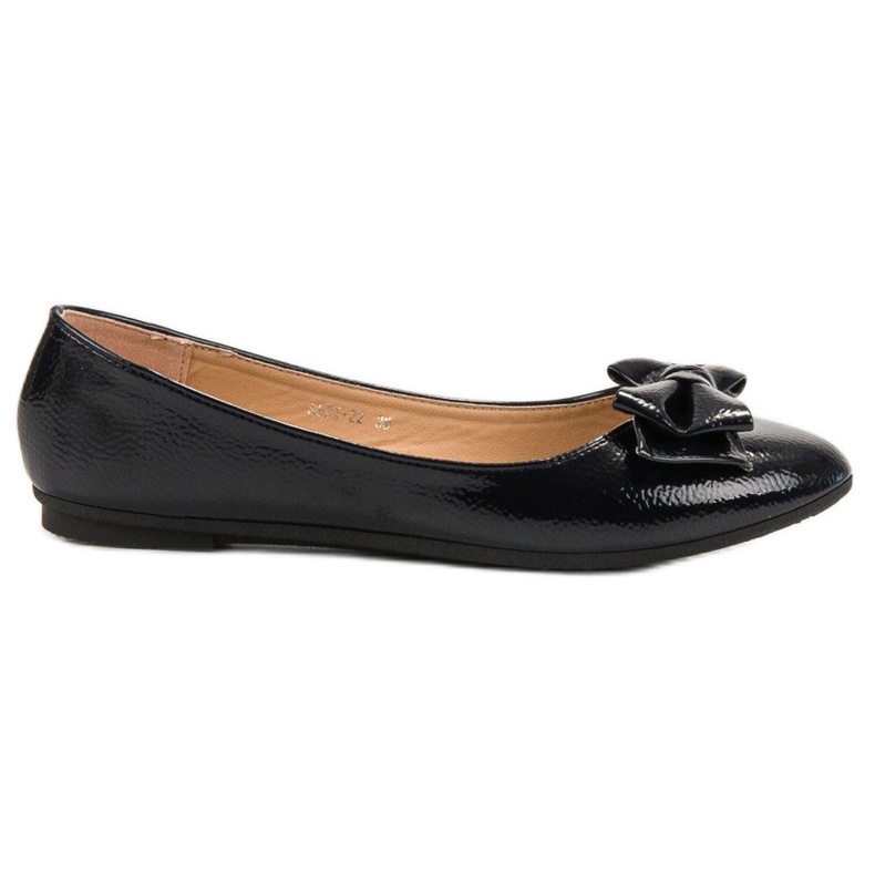 Comer Bailarinas Lacadas Con Lazo azul marino azul