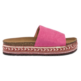 Jumex Zapatillas Decoradas En La Plataforma rosado