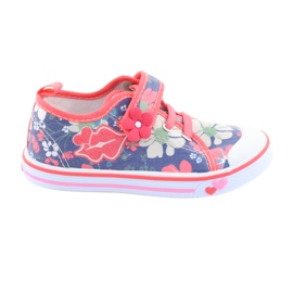 Zapatillas Usta American Club inserto de cuero rojo azul multicolor