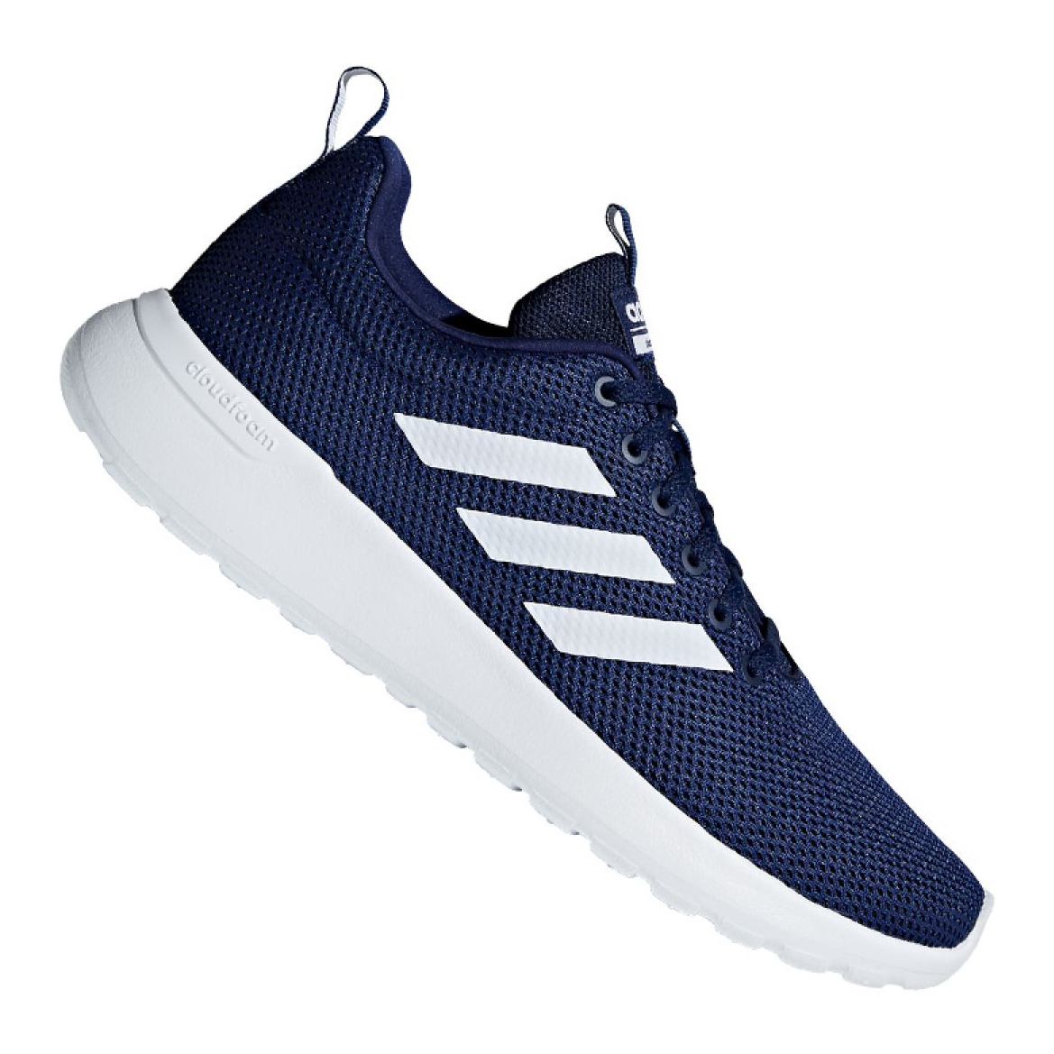 Zapatillas de running adidas Lite Racer Cln M B96566 blanco azul marino