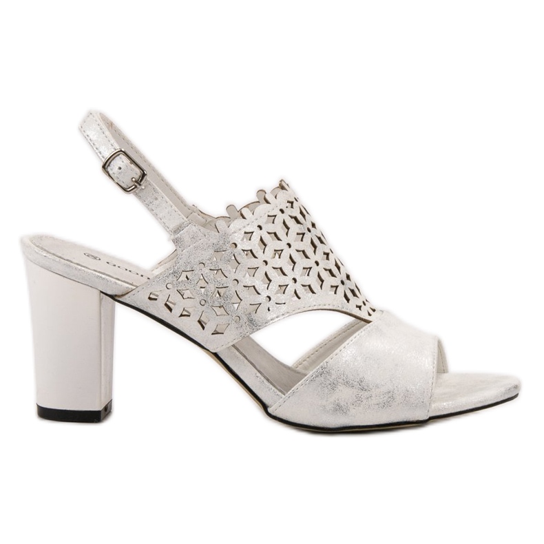 Goodin Sandalias caladas blanco gris