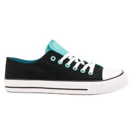 SHELOVET Zapatillas bajas negro