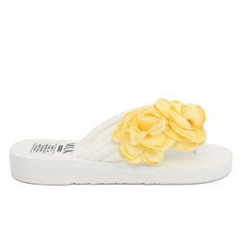 Chanclas blancas TS-33 White blanco amarillo