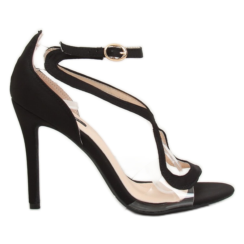 Sandalias negras de tacón 1442 Negro