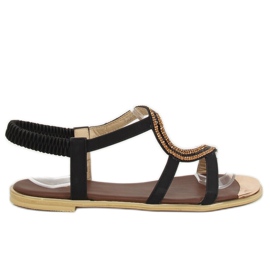 Sandalias negras asimétricas GD4157 Black negro