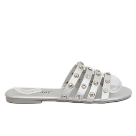 Pantuflas plateadas de mujer DD83P Silver gris