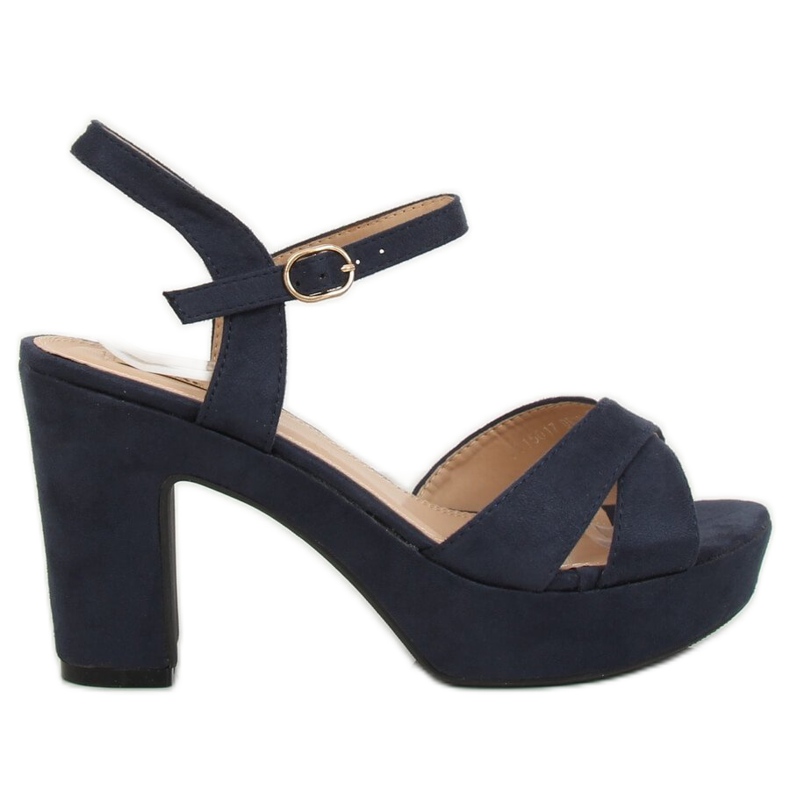 Sandalias en la plataforma azul marino JC15017 DK.BLUE