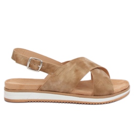 Sandalias beige de mujer 1495 D.BEIGE