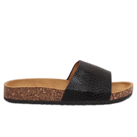 Pantuflas negras de mujer negras PK44491 Black negro