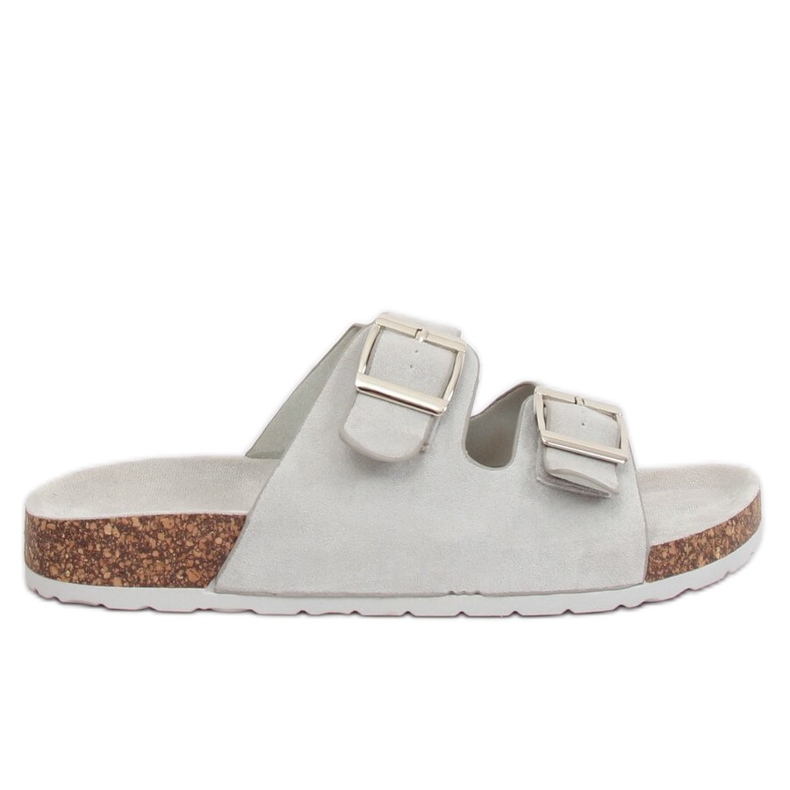 Gris Zapatillas de mujer grises 6105 Gris