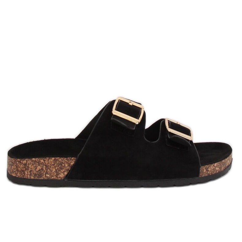 Pantuflas negras de mujer negras 6105 Black negro