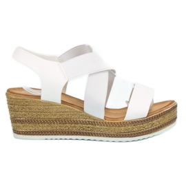 Flyfor Sandalias ligeras sin cordones blanco