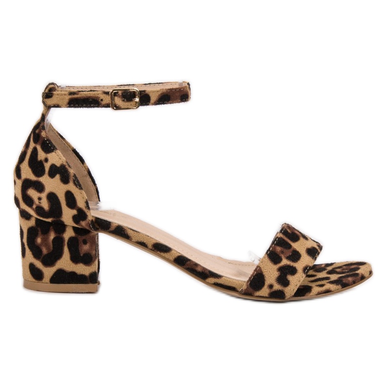 SHELOVET Sandalias clásicas de lunares marrón SHELOVET Sandalias clásicas de lunares marrón