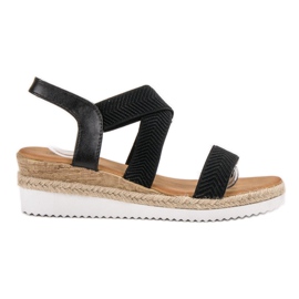 Bello Star Alpargatas Sandalias sin cordones negro