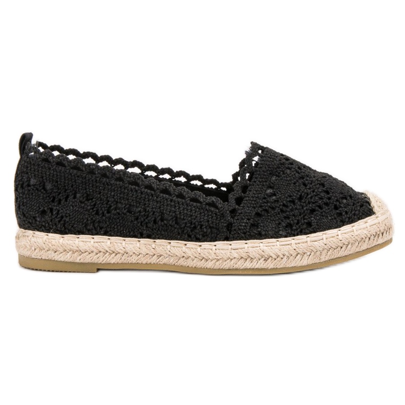 Seastar Alpargatas de encaje negro